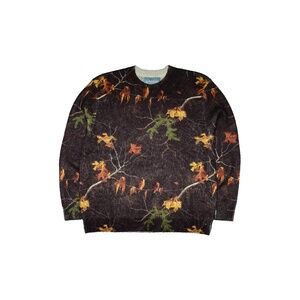 Brigade F/W 25' Black Tree Camo Mohair Knit Sweater